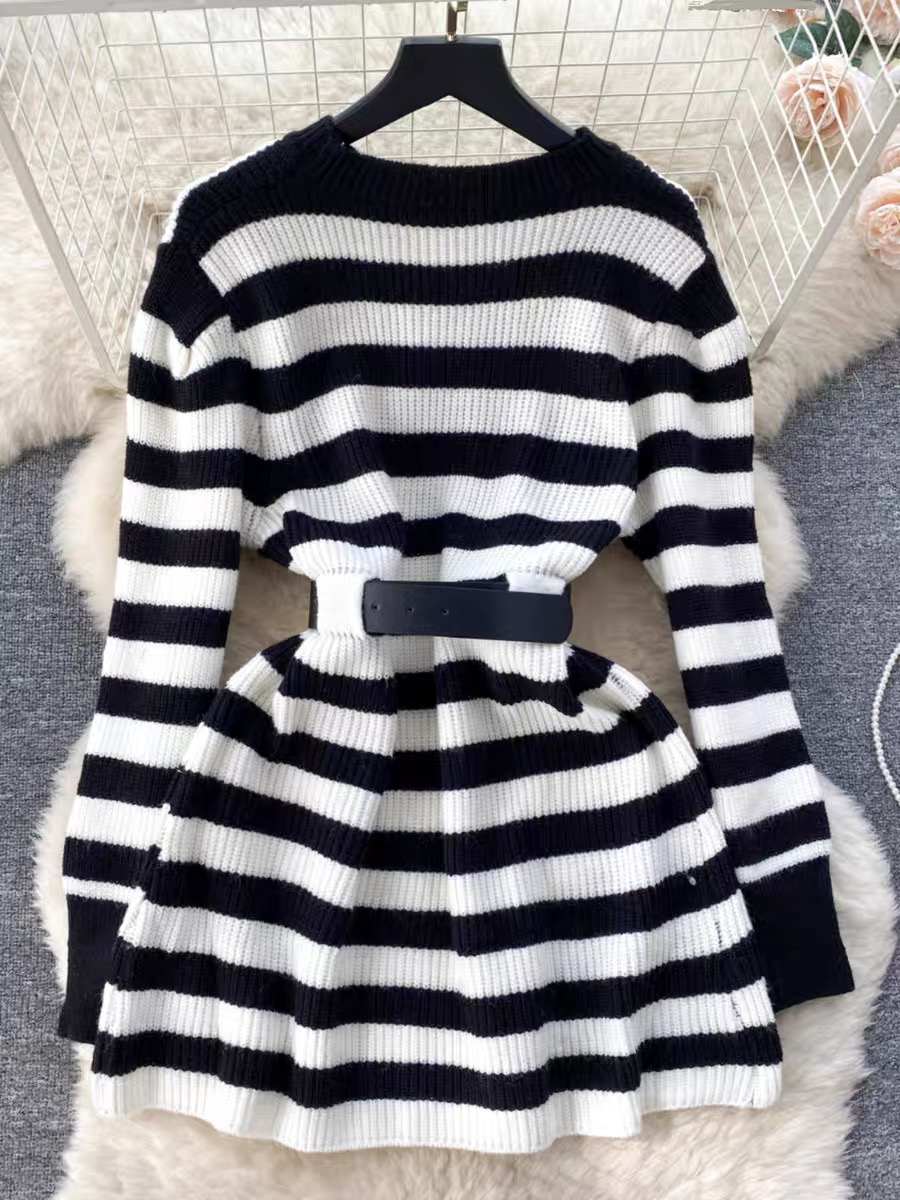 Millionaires club sweater dress & belt SSZZ895 images